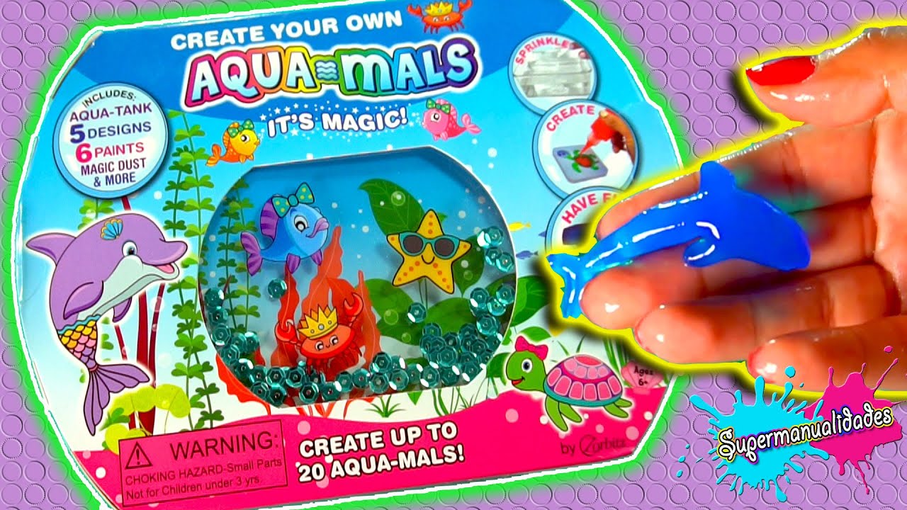 Haciendo Squishies de Slime (Aqua Mals) - Supermanualidades