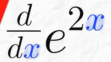 Derivative of e^2x (Chain Rule) | Calculus 1 Exercises