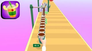 اللعبة الرائعة تحدي اكواب القهوة coffee stack . العاب اندرويد screenshot 1