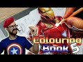 Professional Artist Colours a CHILDRENS Colouring Book..? | Iron Man | 5