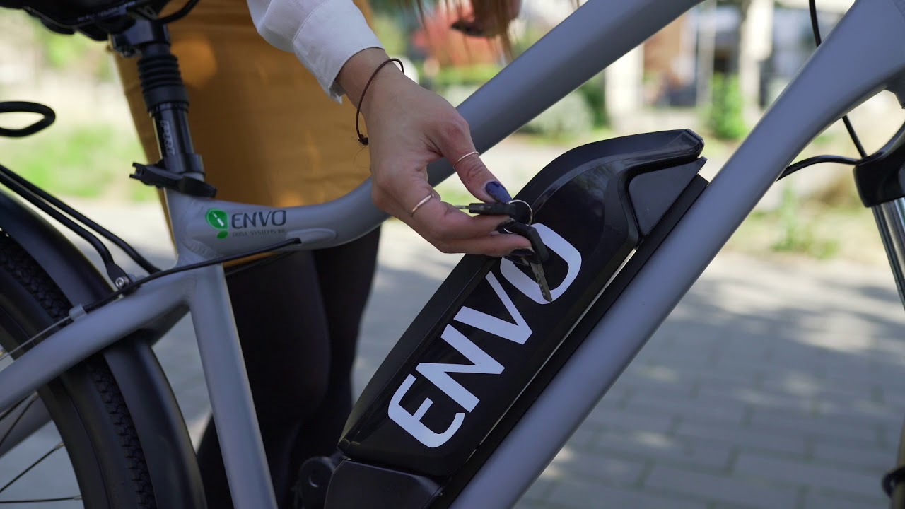 ENVO electric bike battery easy removal YouTube