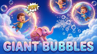 🫧 The Giant Bubble Party! Pop It Song & Dance 🎈 Fun Kids Song 2026 | Learn Colors with Giant Bubbles screenshot 3