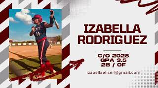 Izabella Rodriguez – 2028 Softball Prospect | MIF/OF | Recruiting Video