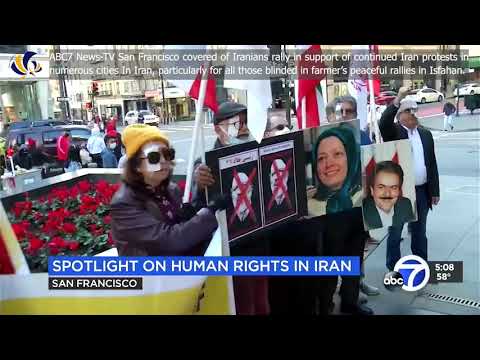 Dec 5, 2021,Iranians, MEK Supporters Gathered in San Francisco in Solidarity  With Isfahan Uprising.