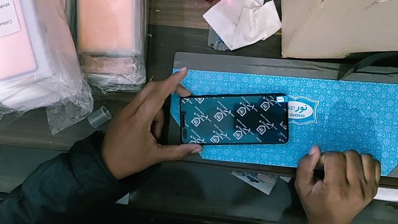 how to apply install ceramic matte Glass screen protector on mobile Google Pixel 3 3XL