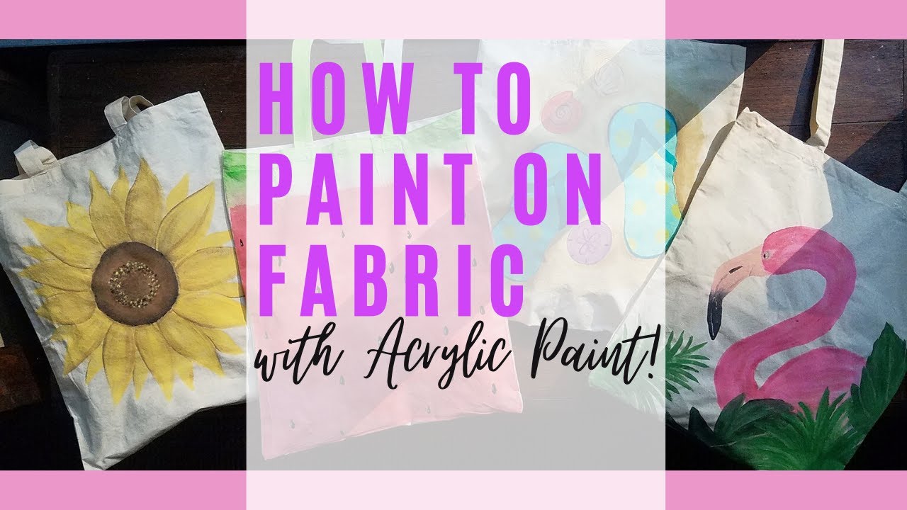 How to paint on fabric without fabric paint! - A girl and a glue gun