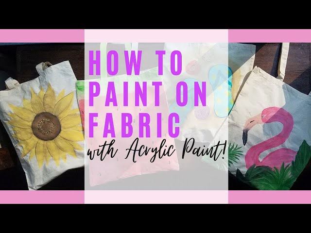 Textile Medium Tutorial, Golden CAG900 Fabric Medium, Painting on Fabric,  Round Two 