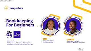 WEBINAR 1.0 | BOOK-KEEPING FOR BEGINNERS