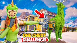 The *WEIRDEST* ONE CHEST Challenge In Fortnite!