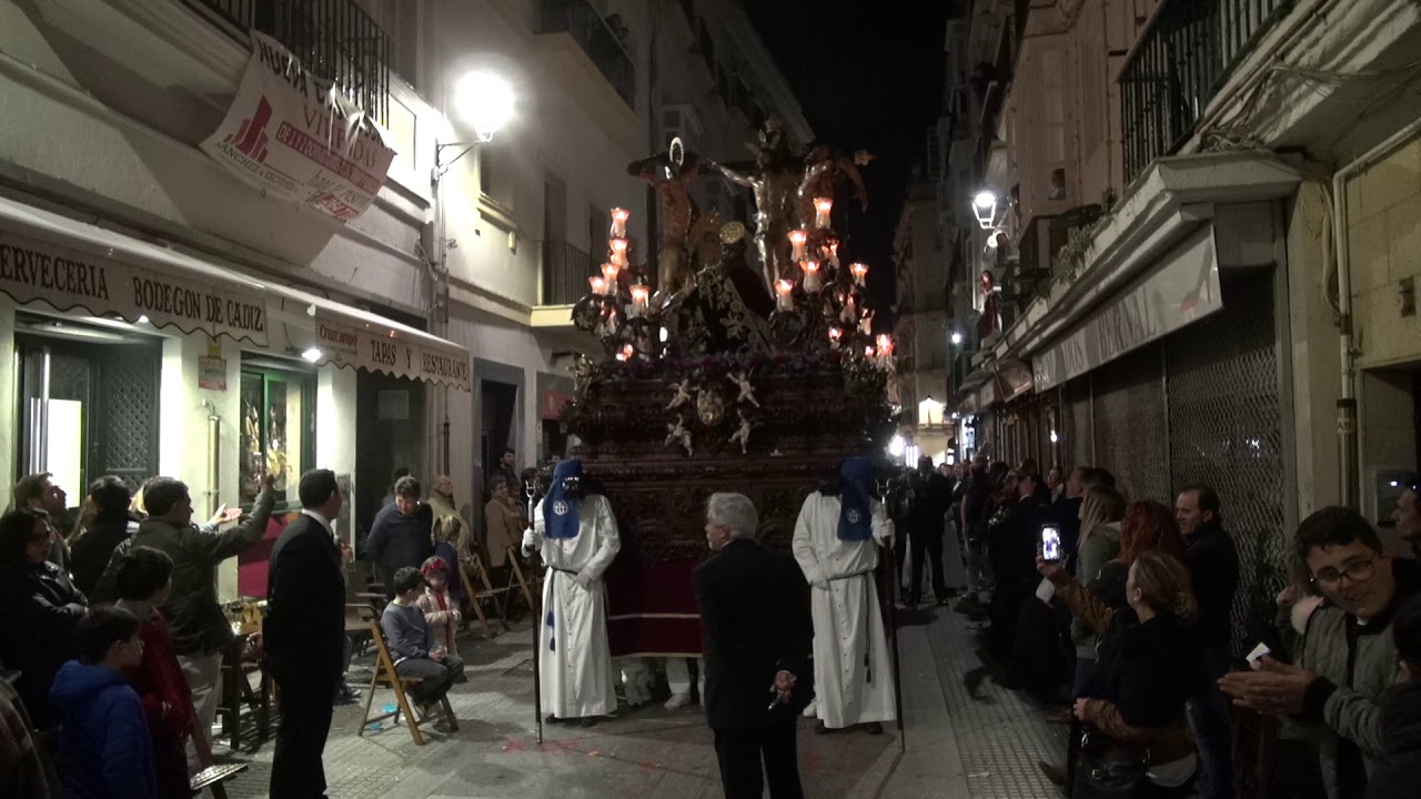 Stmo Cristo del Perdón, Madrugá Cádiz 2018, Calle Pelota