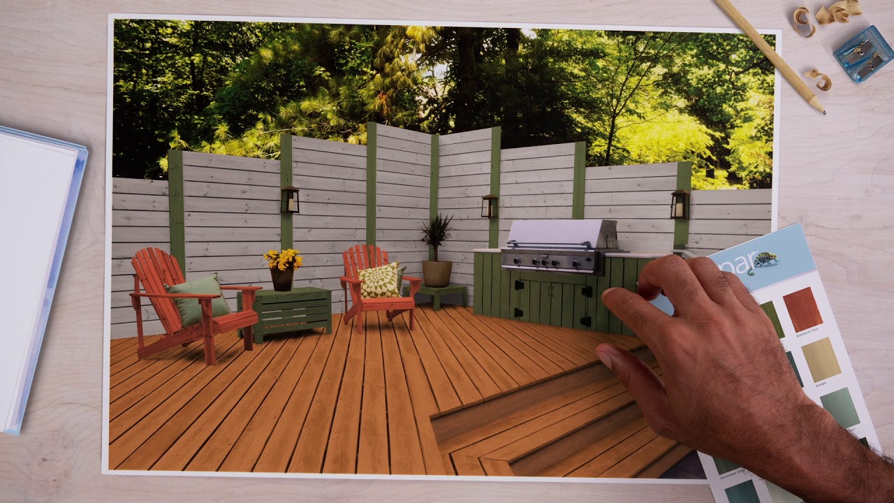 Dare to stain in color with all-weather deck stain | Valspar - YouTube