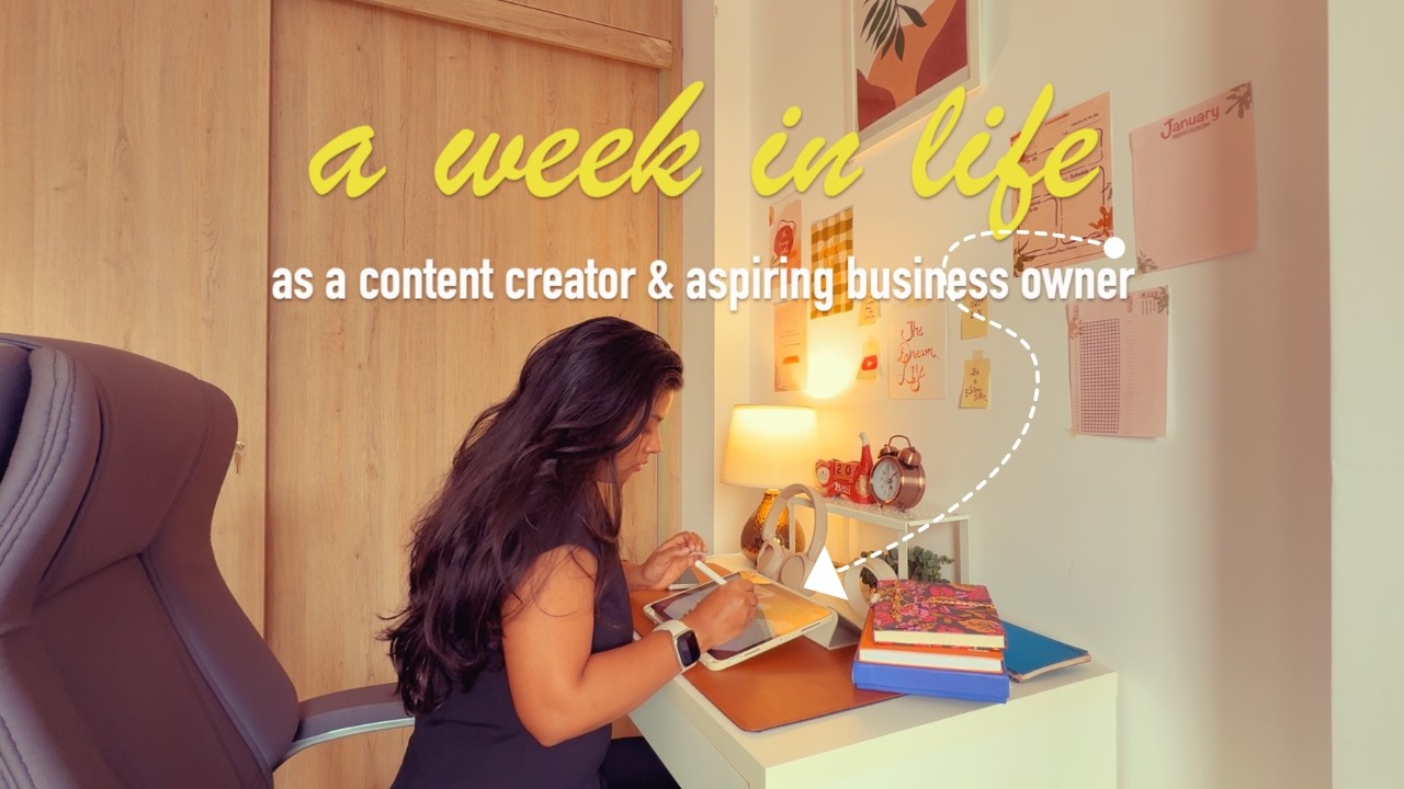 A *realistic* week in my life as a small content creator & aspiring ...