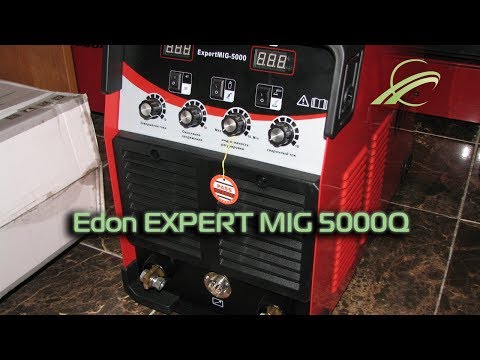 Сварочный полуавтомат Edon ExpertMIG-5000Q + MMA (Еврорукав, 20-400 А, MIG/MAG 0.8-1.6 мм, MMA 1.6-6.0 мм, Гарантия 3 года), видео 1