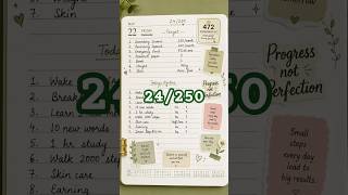 24/250 Days Challenge ✨ Productive Routine & Big Goals