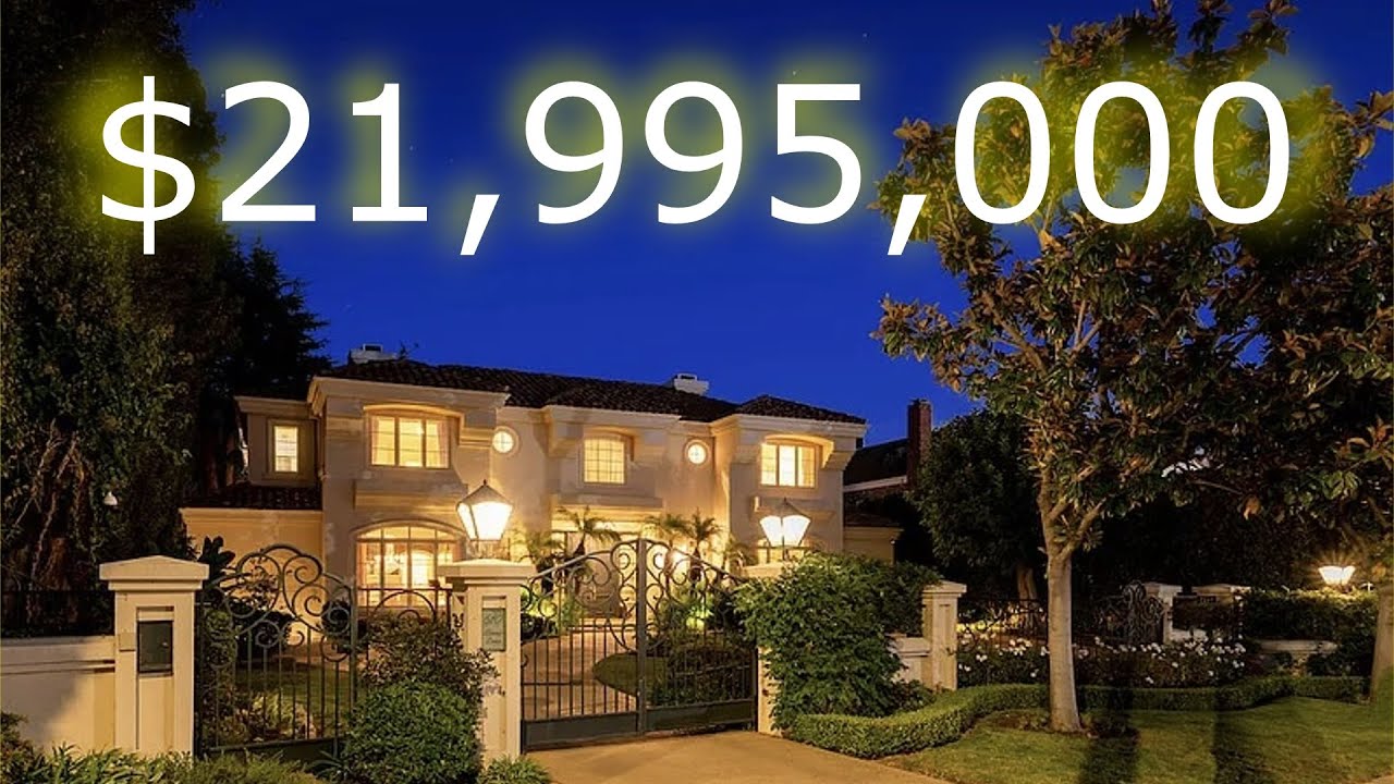 Inside a $21,995,000 French Estate with its own TENNIS COURT in Beverly Hills California!