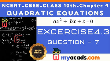 Ex 4.3 Q7. Squares of two numbers and Quadratic Equations