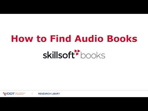 Finding Audio Books In Skillsoft Books