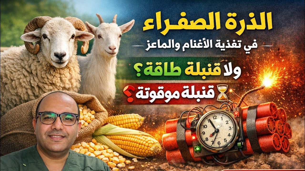 الذرة الصفراء قنبلة الطاقة ام طاقة موقوتة  اسرار تغذيه الأغنام والماعز الحلقه ( ١١)