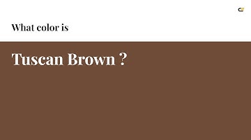 Tuscan Brown color #6f4c37 hex color - Red color - Cool color 6f4c37