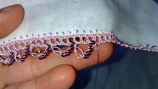 276-Kum Boncuklu Tığ Oyası Yapılışı