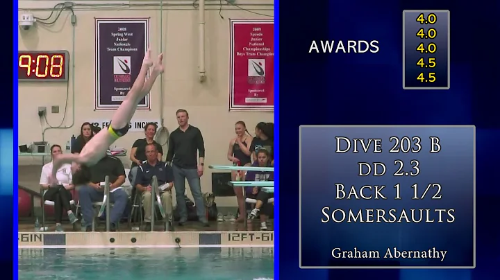 Graham Abernathy - District 3-6A Diving Championsh...