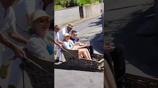 Carreiros do Monte: la emocionante bajada en carritos por el monte en Madeira #shortsvideo