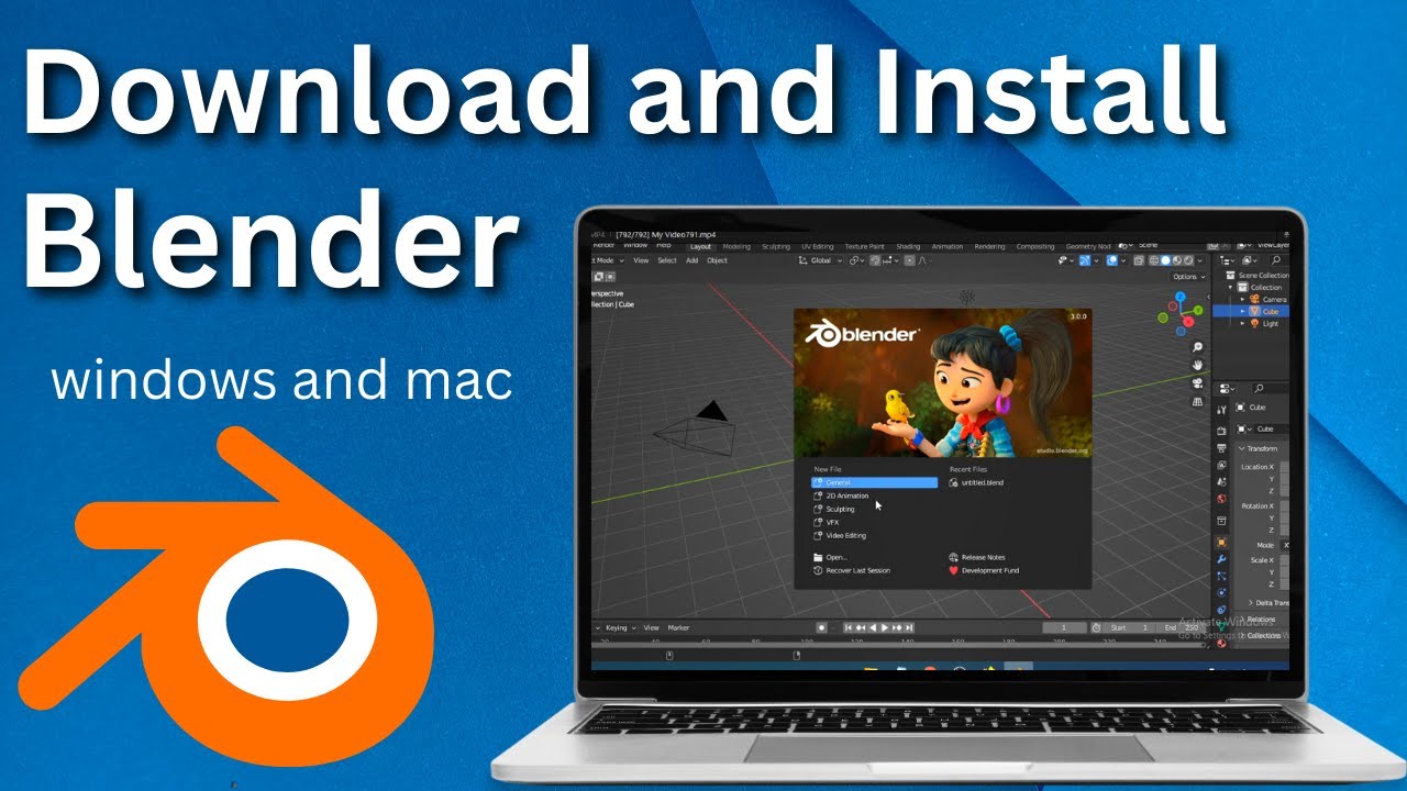 How To Download Blender 3.4 For Windows 10/11 & Mac Install Blender