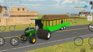 🇮🇳 Indian Tractor Overloaded with Wheat Bags 🧺 | Big Transport Mission in Simulator Game screenshot 5