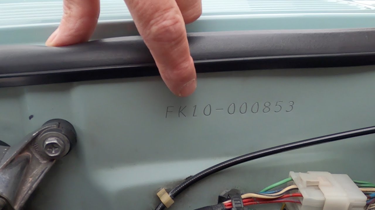 How to find your Nissan Figaro Vehicle Identification Number (VIN