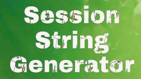 How to Generate Session string (Pyrogram) | Nice Bots | TheNiceBots