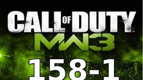 MW3: 158-1 - 111 Gunstreak - Double MOAB - Highest Gunstreak In MW3?