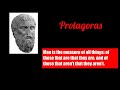 Protagoras and "Man is the Measure" (part 1/2)