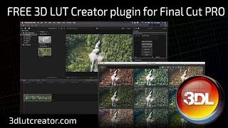 Free 3D LUT Creator plugin for Final Cut PRO!