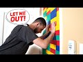 I Trapped My Brother With a GIANT LEGO WALL...