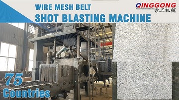 Stone Mesh Belt Shot Blasting Machine | details can be seen in the video | Assembly video
