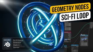 Create a Futuristic Sci-Fi Energy Generator in Blender (Geometry Nodes Loop)