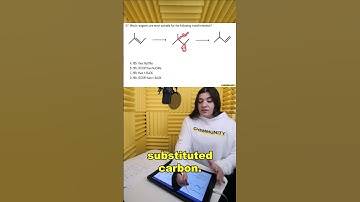 ACS Question: Determine the best reagents for the following transformation #acs