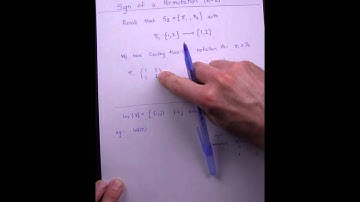 Applied Linear Algebra, Lesson 16, Video 16: The sign of permutations in S2