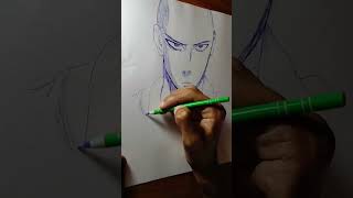 saitama drawing #onepunchman #saitama #trending #art #youtuber #youtube #anime #drawing