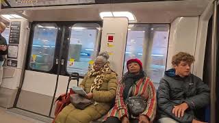 Parisian Metro line 14 and 13. French subway