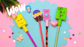 أفكار لتزيين الاقلام ✏️هتشجعك على المذاكرة Easy DIY pen&pencil decoration