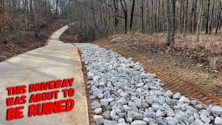 The rock job | saving a very expensive driveway!