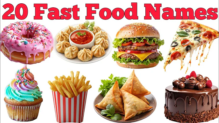 20 Fast Food Names In English & Hindi With Fun Facts | Fun Learning For Children