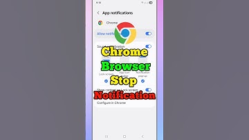 Turn Off Notifications On Google Chrome #googlechrome