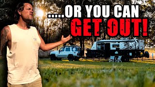 TOLD TO LEAVE CAMPSITE | CARAVANNING | OFFGRID | TRAVELLING AUSTRALIA