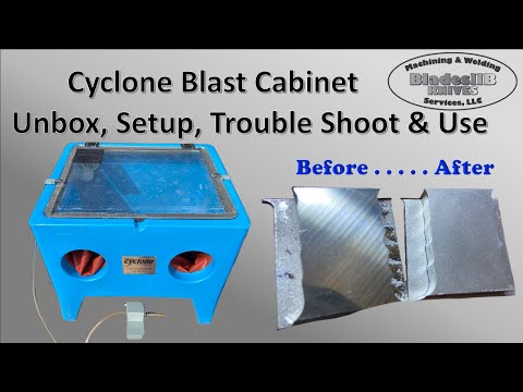 Cyclone Blast Cabinet Unboxing and Review - E100 LTC