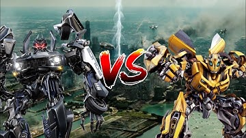 Barricade vs bumblebee (prisma3d) transformers fighting battle