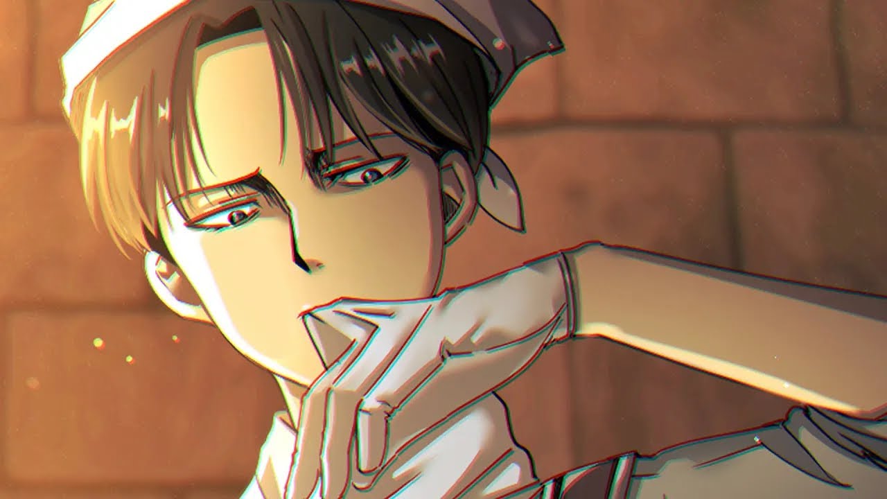 AOT 진격의 거인 청소를 끝내고 겁나 웃는 리바이