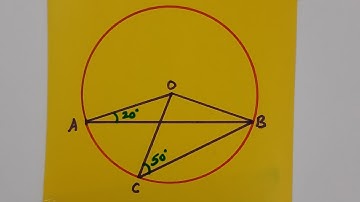 Class 9th Maths Circles O is the centre of a circle in which angle OAB=20degree and Angle OCB=50 deg