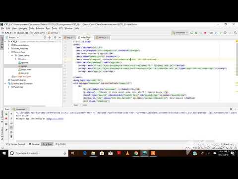 Client Server Implementation in Java Script